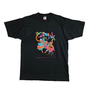 Vintage 1990‎ San Francisco Carnaval T-Shirt Mens XL Black Single Stitch Tee USA
